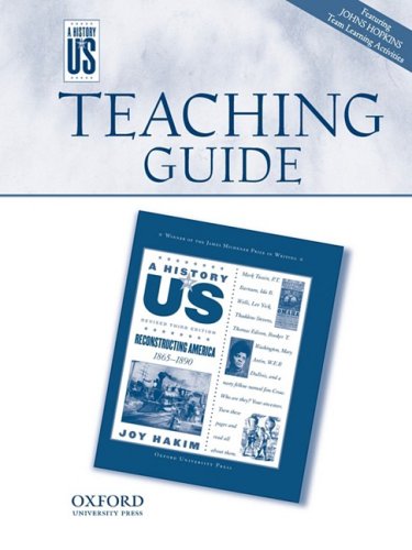 Recontructing America Middle/High School Teaching Guide, a History of US  N/A 9780195188929 Front Cover