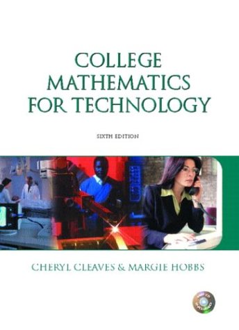 College Math for Technology and Premium Companion Website Access Code Card Package  6th 2004 9780131436930 Front Cover
