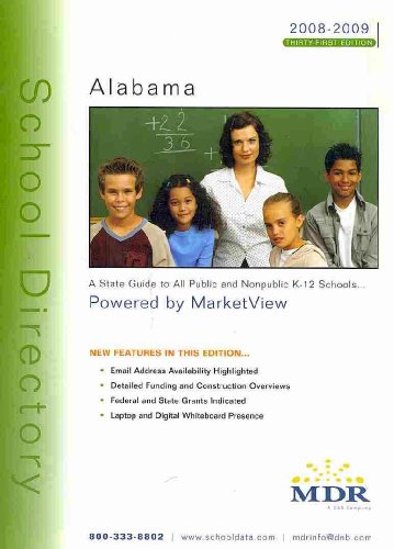 2008-09 Alabama School Directories A State Guide to K-12 District, Dioceses and Schools  2021 9781579535933 Front Cover