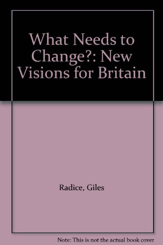 What Needs to Change   1996 9780002556934 Front Cover