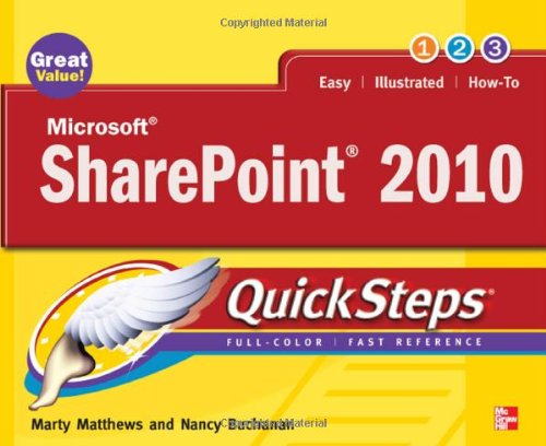 Microsoft SharePoint 2010 Quicksteps  2011 9780071741934 Front Cover