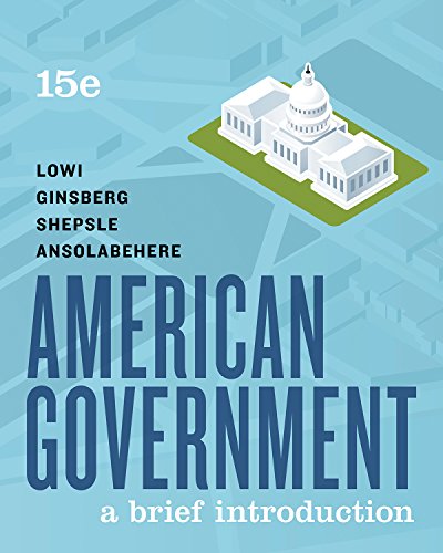 AMERICAN GOVERNMENT-BRIEF               N/A 9780393674934 Front Cover