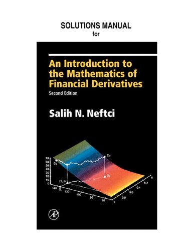 Neftci Solutions Manual to an Introduction to the Mathematics of Financial Derivatives  2nd 2001 9780125153935 Front Cover