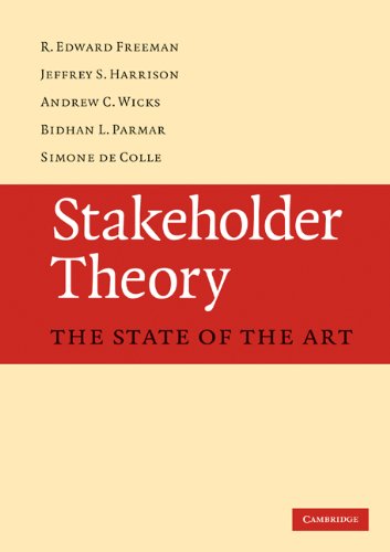 Stakeholder Theory The State of the Art  2009 9780521137935 Front Cover