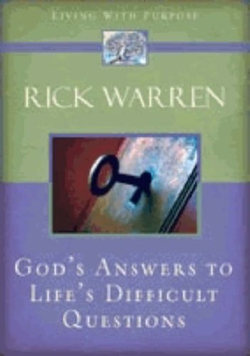 God's Answers to Life's Difficult Questions   2007 9780310273936 Front Cover