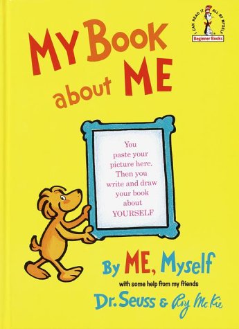 My Book about Me by ME Myself   1969 9780394800936 Front Cover