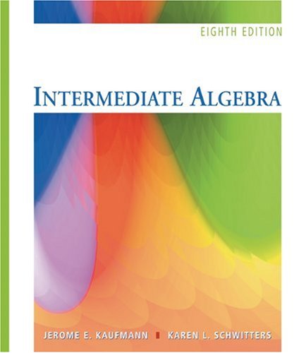 Intermediate Algebra  8th 2007 9780495109938 Front Cover