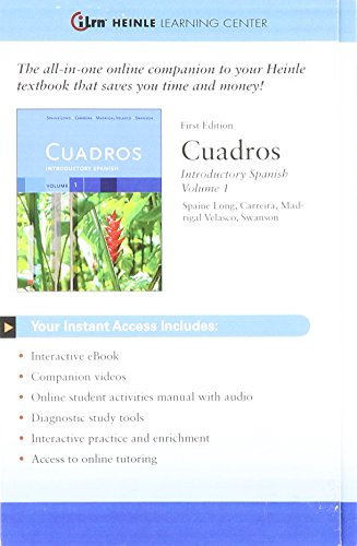 CUADROS:INTRODUCTORY SPANISH,V N/A 9781133435938 Front Cover
