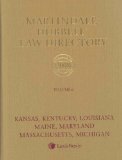 Martindale Hubbell Law Directory 2008: KS, KY, LA, ME, MD, MA, MI  2007 9781561607938 Front Cover
