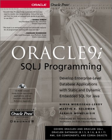 Oracle 9i SQLJ Programming   2001 9780072190939 Front Cover