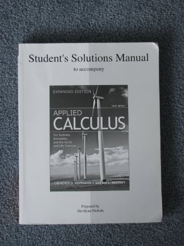 APPLIED CALC.F/BUS.,ECON.,EXPANDED ED. 10th 9780073348940 Front Cover
