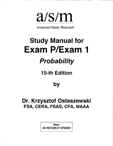 ACTEX P/1 STUDY MANUAL 2012 ED N/A 9781566988940 Front Cover