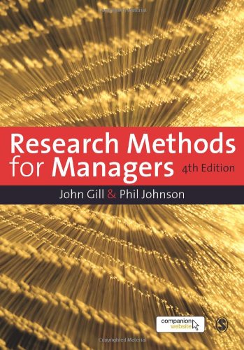 Research Methods for Managers  4th 2010 9781847870940 Front Cover