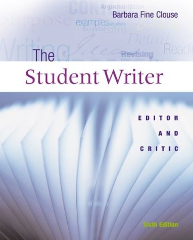 Student Writer Editor and Critic, text with web access Card 6th 2004 9780073015941 Front Cover