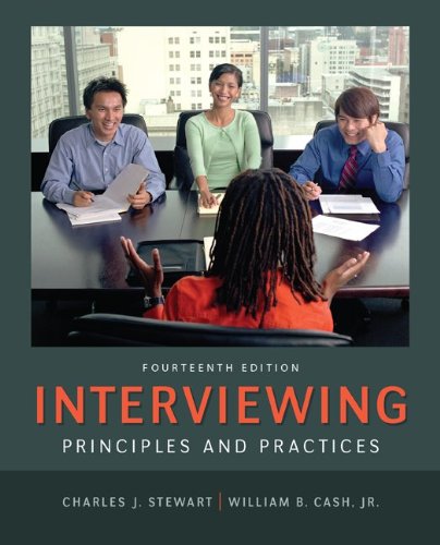 Interviewing Principles and Practices 14th 2014 9780078036941 Front Cover