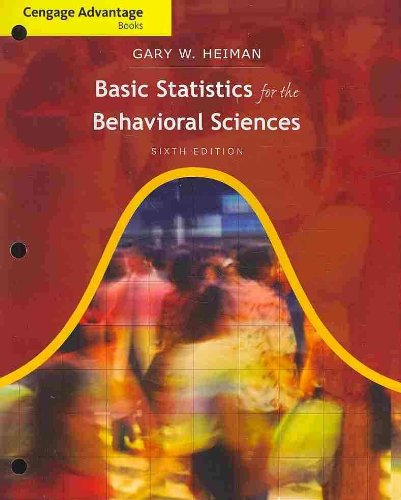 Basic Statistics for the Behavioral Sciences  6th 2011 9780495909941 Front Cover