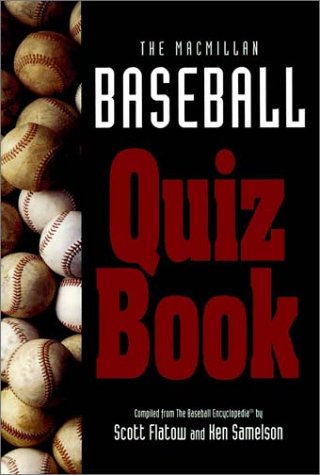 Baseball Encyclopedia Quiz Book   1997 9780028615943 Front Cover