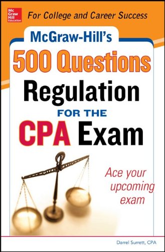 McGraw-Hill Education 500 Regulation Questions for the CPA Exam   2014 9780071820943 Front Cover