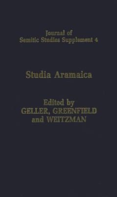 Studia Aramaica New Sources and New Approaches  1995 9780199221943 Front Cover
