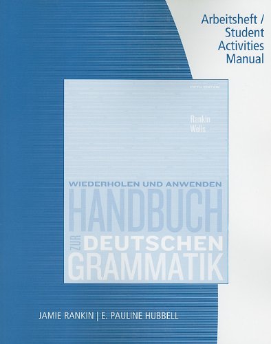 Handbuch Zur Deutschen Grammatik  5th 2011 9780495905943 Front Cover