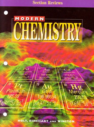 Modern Chemistry : Section Reviews 1st 9780030517945 Front Cover