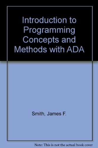 Introduction to Programming Concepts and Methods with Ada   1994 9780071136945 Front Cover