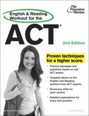 English and Reading Workout for the ACT, 2nd Edition  N/A 9780307945945 Front Cover