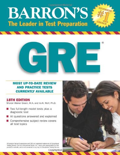 GRE  18th 2009 (Revised) 9780764195945 Front Cover