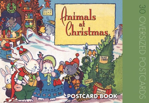 Animals at Christmas Postcard Book  N/A 9781595833945 Front Cover