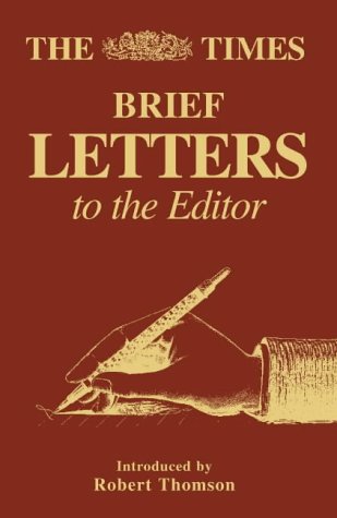 The "Times" Brief Letters to the Editor N/A 9780007121946 Front Cover