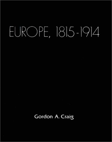 Europe, 1815-1914  3rd 1972 (Revised) 9780030891946 Front Cover