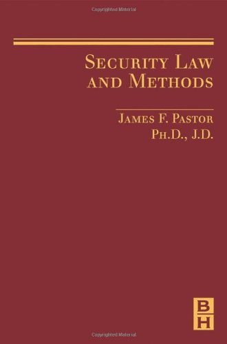 Security Law and Methods   2007 9780750679947 Front Cover