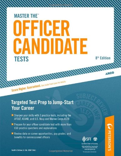 Master the Officer Candidate Tests Targeted Test Prep to Jump-Start Your Career 8th 9780768927948 Front Cover