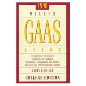 GAAS Guide, 1998   1998 9780030270949 Front Cover