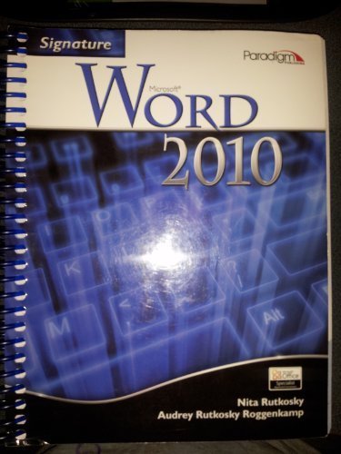 Microsoft Word 2010   2011 9780763842949 Front Cover