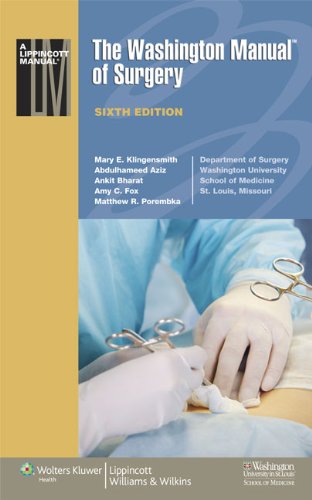 Washington Manual of Surgery  6th 2011 (Revised) 9781451115949 Front Cover