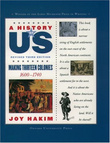 History of US Making Thirteen Colonies 1600-1740 3rd 2005 (Revised) 9780195188950 Front Cover