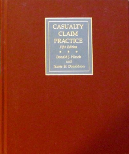 Casualty Claim Practice 5th 9780256082951 Front Cover