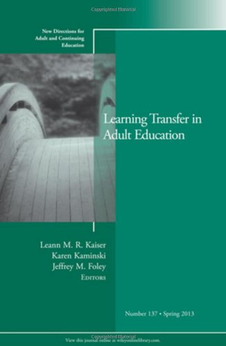 Learning Transfer in Adult Education   2013 9781118640951 Front Cover