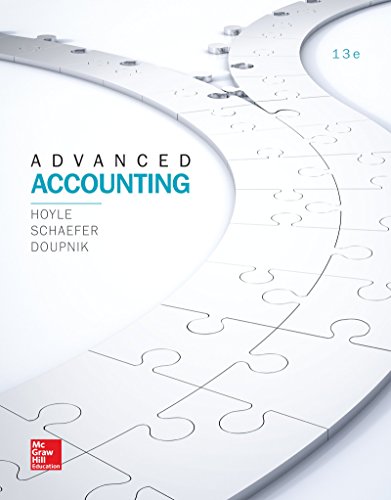 Advanced Accounting: 13th 2016 9781259444951 Front Cover