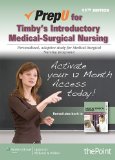 PrepU for Timby's Introductory Medical-Surgical Nursing  11th 2014 9781469845951 Front Cover