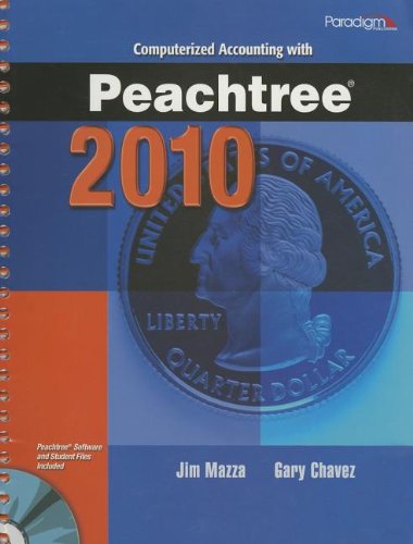 Computerized Accounting W/Peachtree 2010 (W/Cd)  N/A 9780763837952 Front Cover