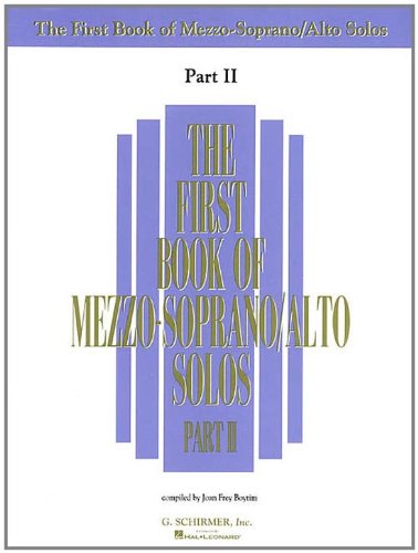 First Book of Mezzo-Soprano/Alto Solos - Part II  N/A 9780793524952 Front Cover