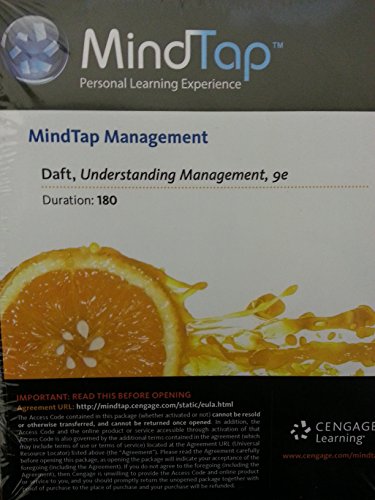 UNDERSTANDING MGMT.-MINDTAP MGMT.ACCESS N/A 9781285778952 Front Cover