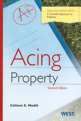 Acing Property  2nd 2012 (Revised) 9780314280954 Front Cover