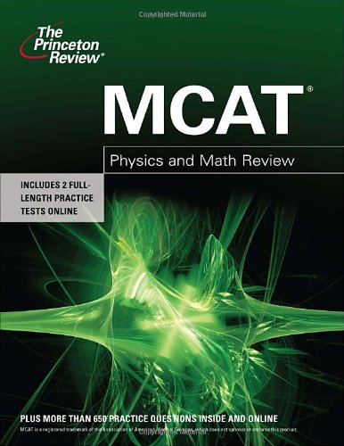 MCAT Physics and Math Review  N/A 9780375427954 Front Cover