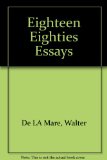 Eighteen-Eighties Essays by Fellows of the Royal Society of Literature Reprint  9780403012954 Front Cover