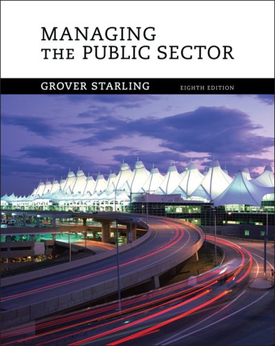 Managing the Public Sector  8th 2008 (Revised) 9780495189954 Front Cover