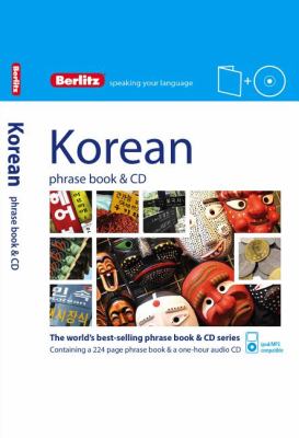 Berlitz Korean Phrase Book and CD  2nd 2012 9781780042954 Front Cover