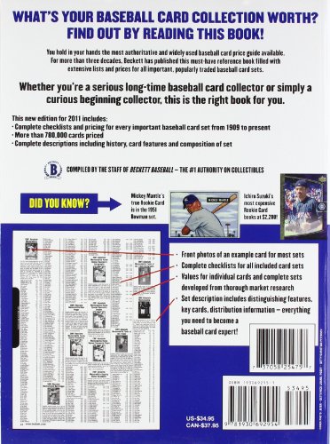 Beckett Baseball Card Price Gd-#33  2011 9781930692954 Front Cover